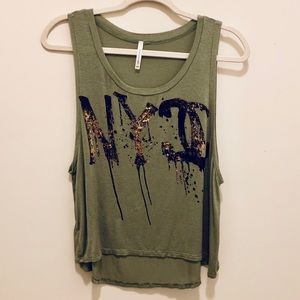 Mezzanine NYC high/low Sleeveless Top